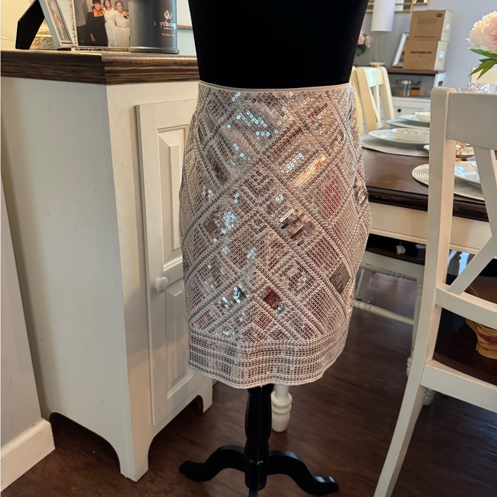 White House black market sequined skirt